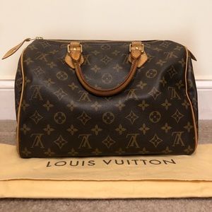 Authentic Louis Vuitton Monogram Speedy 30